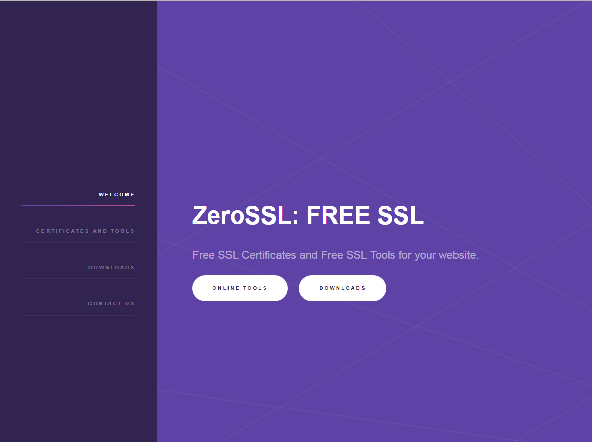 free ssl certificate with zerossl.com